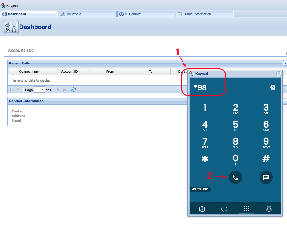 Voicemail Access Code